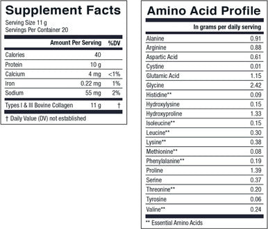 Live Conscious Collagen Powder Hydrolyzed Collagen Peptides Type I & III | Keto & Paleo Friendly | Unflavored - 20 Servings, 7.8 oz