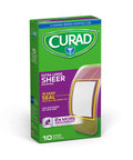 Curad X-Large Sheer Adhesive Bandages 2"X3 3/4" 10 Count (Pack of 6)