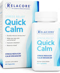 Quick Calm Mood Support Supplement with Ashwagandha, L-Theanine, and Passionflower for Rapid Stress Relief and Relaxation 60 Capsules