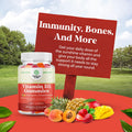 Natures Craft Bundle of Multivitamin Gummies for Women & Men and Vitamin D3 Immune Support Gummies - with Perfect Blend of Vitamin A C D E B 12 & Zinc Biotin - for Bone Strength Heart Health