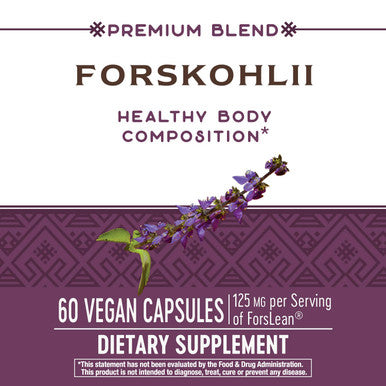 Nature's Way Forskohlii Standardized ForsLean 20% Forskolin, 125 mg per serving of ForsLean, Natural, 60 Count