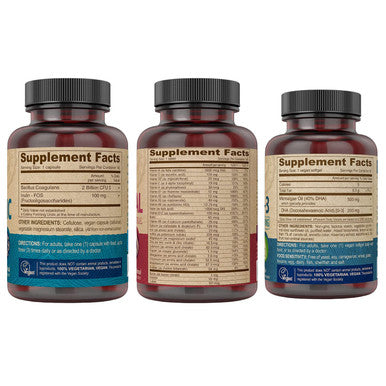 Deva Vegan Nutrition Prenatal Kit Includes 3 Products, Vegan Probiotic with Prebiotic 90 V-Caps, Vegan Omega 3 DHA with Algae 200 mg 90 V-Softgel, Vegan Prenatal Multivitamin 90 Tabs
