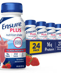 Ensure Plus Strawberry Nutrition Shake Meal Replacement Shake 24 Pack