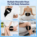 Portable Massager For Man & Women,Wearable Electric Massager On Whole Body Part,Waist/Stomach/Thigh/Calf/Back,8 Massage Modes Ring For Muscle Relax, Stress Relief