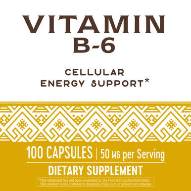 Nature's Way Vitamin B-6, 50 mg per serving