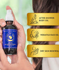 Ancient Greek Remedy - After Shower Body Oil for Women - Hydrating Face Oil & Body Moisturizer for Dry Skin with Organic Jojoba, Sweet Almond, Olive, and Vitamin E Oil - Clean Skincare, 4 oz