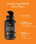 Turmeric Curcumin C3 Complex 500mg Enhanced with Black Pepper Organic Coconut Oil for Better Absorption NonGMO Gluten 120 Count