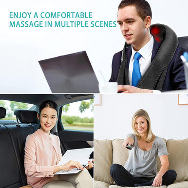 Aerlang Shiatsu Back And Neck Massager, Back Massager Deep Tissue Kneading Massager Neck And Shoulder Massager With Heat, Electric 4D Massage Pillow Fathers Day Dad Gifts From Daughter(Not Cordless)