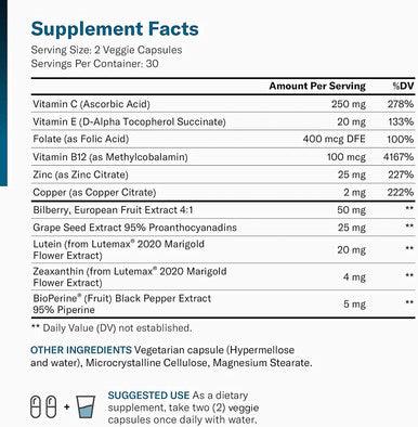 Probiotics 60 Billion CFU Areds 2 Eye Vitamins Clinically Proven LuteMax 2020
