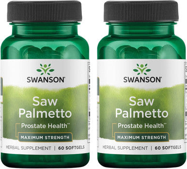 Swanson Saw Palmetto 320 Milligrams 60 Sgels (2 Pack)