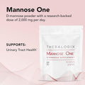 Theralogix TheraCran One + Mannose One Bundle 90 Count & 7.05 Ounce (Pack of 2)
