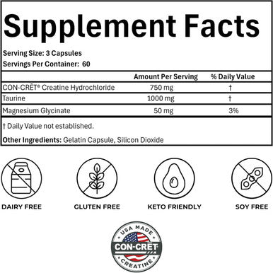 Reignite Wellness By Jj Virgin Sheatine Creatine Hcl, Taurine & Magnesium Glycinate 180 Capsules