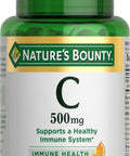 Nature's Bounty Vitamin C Tablets Vitamin Supplement Supports a Healthy Immune System 500mg 100 Count