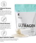 FIRST ENDURANCE Ultragen Workout Recovery Drink Powder Protein Mix Boosts Energy Accelerates Recovery | Vanilla 15 Servings