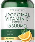 Carlyle Liposomal Vitamin C Complex | 250 Softgels | High Potency | Non-Gmo, Gluten Free