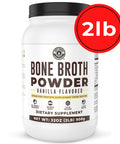 Left Coast Performance Vanilla Bone Broth Protein Powder From Grass Fed Beef - Non-GMO Ingredients Gut-Friendly Low Carb Dairy Free Protein Powder - Natural Collagen Source For Joint Support - Keto Friendly 32oz