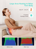Skg Shiatsu Back Massager For Pain Relief Deep Tissue Gifts For Men Women Dad Mom With Heat Cordless 4D Kneading Back Massager For Upper And Lower Back