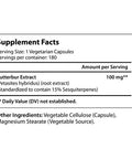 LongLifeNutri Butterbur Extract 100Mg 180 Vegetarian Capsules | Made In Usa | Natural Supplement | 100 Mg Pure Powder Pill Formula