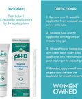 pH-D Feminine Boric Acid Moisturizing Vaginal Gel With Hyaluronic Acid, Vitamin E For Vaginal Dryness By Health, Woman Owned, Paraben-Free, Ph-Balanced, Vegan, 14 Applications, Made In The Usa