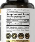 Carlyle Ultra Chromium Picolinate 1000mcg | 360 Tablets | Vegetarian Non-GMO Gluten