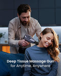 Renpho Massage Gun Deep Tissue, Fsa Hsa Eligible Percussion Muscle Massage Gun For Athletes, Electric Handheld Massager Gun For Pain Relief Relax 6 Massage Head, 15 Speed