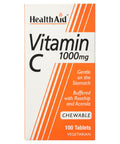 HealthAid Vitamin C - Chewable, 100 Vegetarian Tablets, 1000 mg