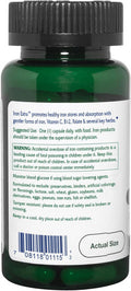 Vitanica Iron Extra Iron Supplement Enhanced Absorption with Vitamin C 500mg Methylfolate 400mcg B12 Vitamin 500mcg Calcium Yellow Dock Dandelion Root & Nettle Leaf Extract Vegan 60 Capsules