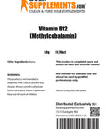 BulkSupplements Pure Methylcobalamin (Vitamin B12) Powder - B12 Methylcobalamin 200 mcg - Methylcobalamin B12 - Energy Vitamins (50 Grams - 1.8 oz)