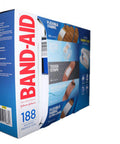 Band-Aid Adhesive Bandages 188Count Of Tough Strips Includes Handy Case For Travel Use,, 188Count ()