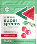 Rewind Greens - Super Greens Powder - Delicious Green Juice Drink Mix With Amazing Flavor - Over 40 Superfoods - Vitamin B12, Zinc, Vitamin C, Magnesium, And Calcium - Cherry Delight