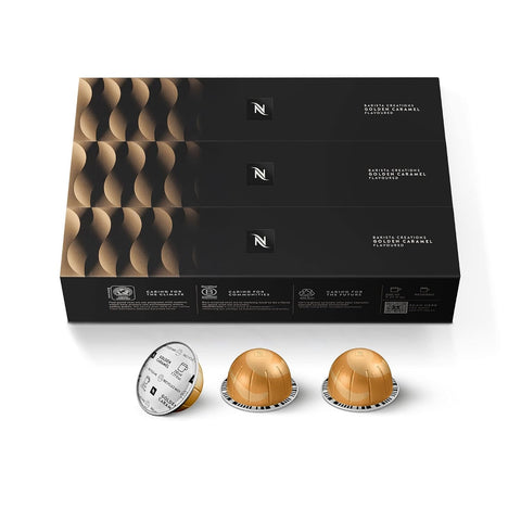 Nespresso Capsules Vertuo, Barista Flavored Pack, Medium Roast Coffee, 30 Count Coffee Pods, Brews 7.8oz.