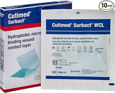 Wound Dressing Cutimed Sorbact WCL 4 X 4 Inch Sterile 10 Count By Bsn-Jobst