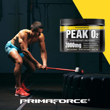 PrimaForce Peak O2 Workout Supplement 120 grams Proprietary Blend NonGMO Vegan and Gluten Free