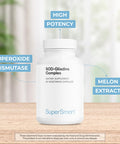 Supersmart SODGliadins Complex 500 mg Per Day Melon Extract Powerful Antioxidant Supplement Immune System Booster Help Protect Tissues Cells NonGMO 60 Vegetarian Capsules