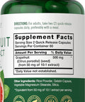 Carlyle Grapefruit Seed Extract | 500 mg 120 Capsules | Maximum Strength | Non-GMO Gluten