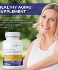 Juvenon Cellular Health Heart, Brain Supplement With Acetyl L-Carnitine And Biotin - Supports Nad+ Function, Energy Production, Mood, Revitalized Metabolism, Mental Focus & Clarity (90 Capsules)