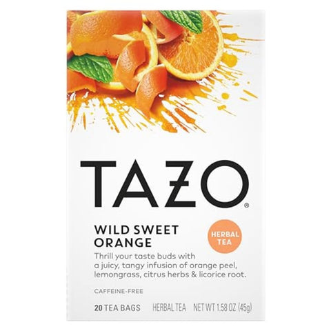 TAZO Passion Herbal Tea Bags, 120 Total Tea Bags (20ct - Pack of 6) | A tropical blend Herbal Tea , 120 Total Tea Bags, Caffeine Free for hot or iced tea