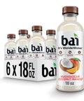 Bai Antioxidant Infused Water Beverage, Molokai Coconut, with Vitamin C and No Artificial Sweeteners, 18 Fluid Ounce Bottle, 12 Pack
