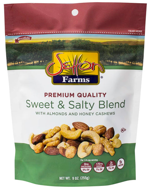 Setton Farms Pistachio Nut Blend with Almonds, Pistachios and Cashews, 4 oz Resealable Bag