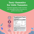 Kids Fiber Gummy Prebiotics Supplement - Soluble Fiber Gummies for Kids Constipation Relief Digestive Health and Leaky Gut Repair - Kids Fiber Gummies Immune System Booster Delicious Gummy Vitamins