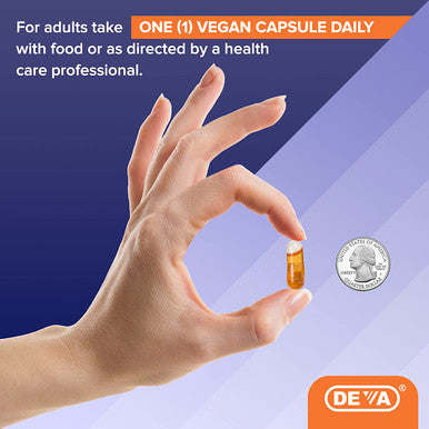 DEVA Vegan Vitamins Vitamin E 400IU with Mixed Tocopherols, Soy-, Non-GMO, 90 Capsules, 1-Pack