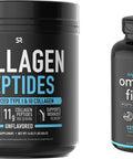 Sports Research Collagen Peptides 16oz Omega3 Fish Oil 30ct Bundle