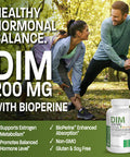 Bronson Dim Supplement 200 Mg Diindolymethane With Bioperine For Enhanced Absorption, Estrogen Metabolism & Maintains Balanced Hormone Levels, 60 Vegetarian Capsules