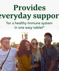 MegaFood Daily Immune Support - Immune Support Supplement With Vitamin C Vitamin D Zinc Astragalus Root And More - Vitamins For Women & Men - Non-Gmo - Made Without 9 Food Allergens - 60 Tabs