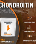 BulkSupplements Chondroitin Sulfate Powder - Chondroitin Supplements - Joint Support Supplement - Ligament and Tendon Supplements - Bone Strength Supplements (100 Grams - 3.5 oz)
