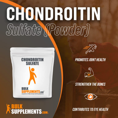 BulkSupplements Chondroitin Sulfate Powder - Chondroitin Supplements - Joint Support Supplement - Ligament and Tendon Supplements - Bone Strength Supplements (100 Grams - 3.5 oz)
