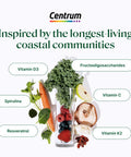 Centrum Supergreens - Superfood Powder & Multivitamin For Adults Greens Powder With Spirulina Mushroom Prebiotics & Enzyme Blend 30-Day Supply