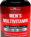 Divine Bounty Mens Multivitamin Ã¢â‚¬â€œ Daily Multivitamin For Men With Vitamin A C D E K B Complex, Calcium, Magnesium, Selenium, Zinc Plus Heart, Brain, Immune, And Men'S Multivitamins Ã¢â‚¬â€œ 90 Vegetarian Capsules
