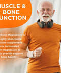 Calcium Magnesium Zinc Supplement With Vitamin D3, Sugar Calcium Gummies For Women Men, High Potency Magnesium Gummies For Bone & Muscle & Immune Health, Orange Flavors - 60 Count