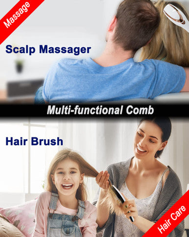 Winyoung Scalp Massager Electric Scalp Massage Brush Hair Massage Brush Electric Head Scratcher Massage Comb With Soft Rubber